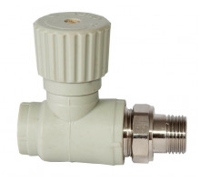 C--TB-Gr Шаровой кран для радиаторов прямой 1v 25x3/4" (серый цв.)
