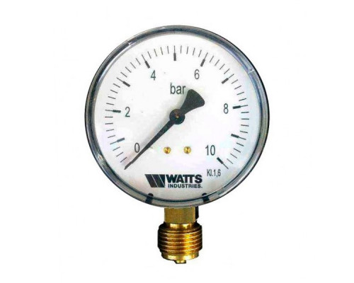 Манометр радиальный Watts MDR 63/10 0-10 бар RAD G 1/4