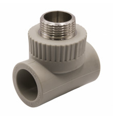 C--TB-Gr Тройник комб. нар.р. 32x 1/2" (серый цв.)