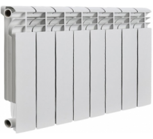 Радиатор алюминиевый Rommer Profi 350/8 секций, 1" (Ду25), Q=928 Вт, 450х660х90 мм, вес 6. 40 кг