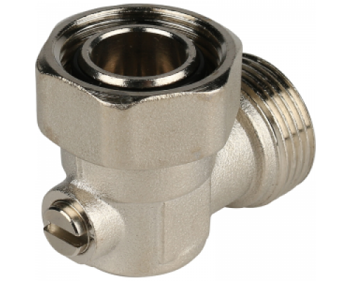 Кран для нижнего подключения радиатора 3/4''ЕК, угловой, STOUT
