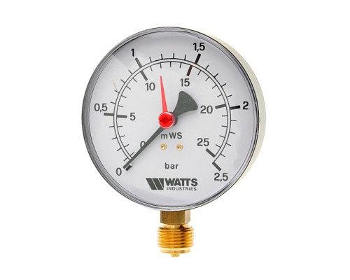 Манометр радиальный Watts MDR 100/25 0-25 бар RAD