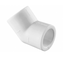 Угольник Ø 20х45° PP-R, цвет белый, TEBO