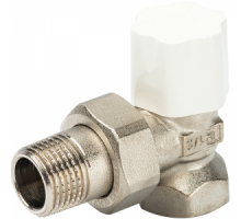 Клапан настроечный для радиатора 1/2", угловой, TEKNA DS 22, LUXOR