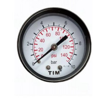 Манометр аксиальный 10 бар TIM-Y-50T-10bar