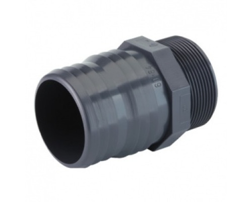 Штуцер ПВХ с НР 1/2" под шланг Ø 20х22 мм (1,6 МПа) TECNO PLASTIC (Италия) RV0PGF200
