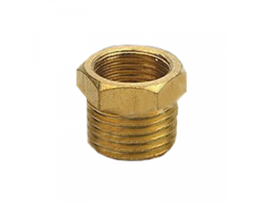 Футорка НР/ВР 1/2"х3/8", латунь без покрытия
