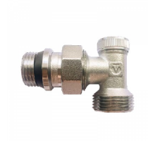 Клапан настроечный для радиатора 1/2" х 3/4" ЕК, угловой, с доп. уплот., VALTEC