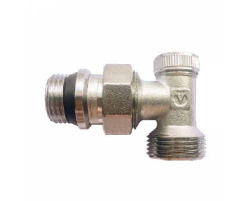 Клапан настроечный для радиатора 1/2" х 3/4" ЕК, угловой, с доп. уплот., VALTEC