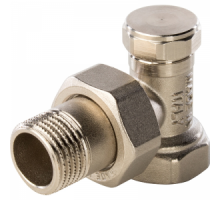 Клапан настроечный для радиатора 3/4", угловой, STOUT