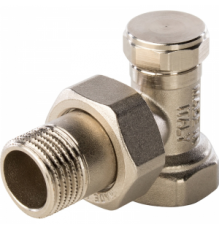 Клапан настроечный для радиатора 3/4", угловой, STOUT