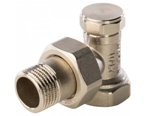Клапан настроечный для радиатора 3/4", угловой, STOUT