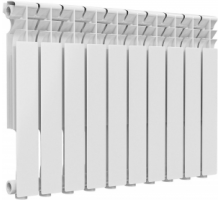 Радиатор алюминиевый Ogint Delta Plus 350/12 секции, 1" (Ду25), Q=1236 Вт, 936х417х78 мм, вес 8,64 кг