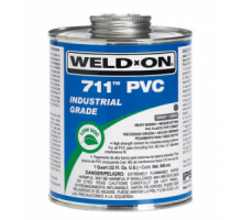 Клей 946 мл для изделий из ПВХ в нап. питьевом водоснаб., Weld-On 711 (США), в банке с кисточкой