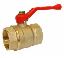 Кран шаровой 1/2" (Ду15) ВР/ВР, рычаг, ГАЛЛОП Стандарт 220 (Россия), латунь , полнопрох., PN40, t max 150 °С, аналог 11Б27п1