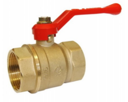 Кран шаровой 1/2" (Ду15) ВР/ВР, рычаг, ГАЛЛОП Стандарт 220 (Россия), латунь , полнопрох., PN40, t max 150 °С, аналог 11Б27п1