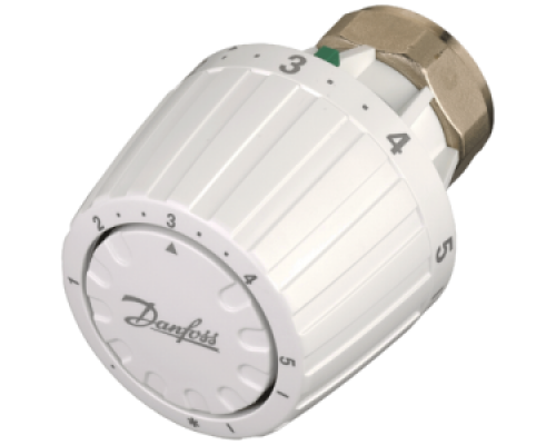 Головка термостатическая газовая, RTR/RTD7095 (RA2945) Danfoss, время срабат. 30 минут, Т от 5 до 26 °С, М30 х 1,5, цвет белый, 013G7095