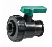 Кран шаровой пластиковый (ПП) 3/4" с ВР/ВР PN10, (Турция)