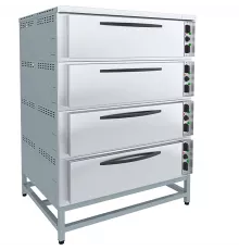 Шкаф пекарский ярусный ЭШ-4 (1760х1300х1076 мм, 20,8 кВт, 4 камеры)
