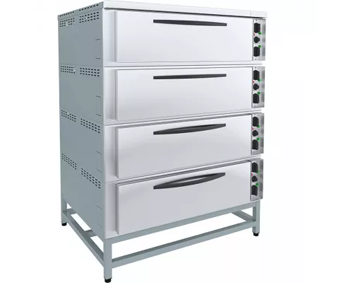 Шкаф пекарский ярусный ЭШ-4 (1760х1300х1076 мм, 20,8 кВт, 4 камеры)
