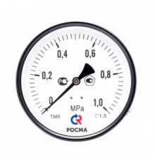 Манометр аксиальный D50 х 0,6 МПа, 1/4", Тmax = 150 °С, тип ТМ-210Т Росма