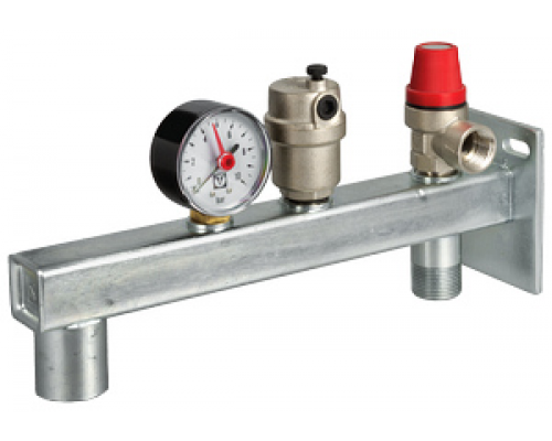 Группа безопасности на консоли расширительного бака 3/4", VALTEC, Pmax=10 бар, (до 44 кВт), Vбака до 50л