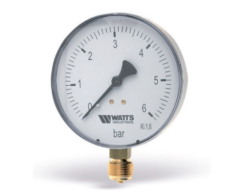 Манометр радиальный Watts MDR 50/6 0-6 бар RAD G 1/4