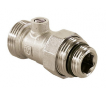 Кран для нижнего подключения радиаторов 3/4" ЕК с переходником на 1/2", VALTEC