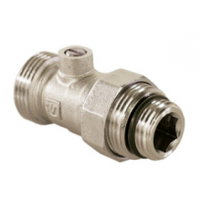 Кран для нижнего подключения радиаторов 3/4" ЕК с переходником на 1/2", VALTEC