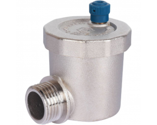 Воздухоотводчик автоматический боковое присоединение 1/2", Рmax 1,0 МПа, Tmax 110 °C, STOUT