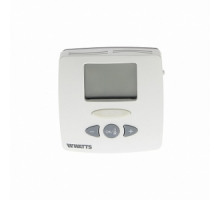 Термостат комнатный WFHT-LCD WATTS, 5-30˚С, 220B, Н.О.-Н.З., 3 режима работы, датчик температуры пола, ЖК-дисплей
