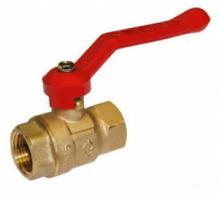 Кран шаровой 1/2" (Ду15) ВР/ВР, рычаг, ГАЛЛОП Крепыш 320 (Россия), латунь , полнопрох., усиленный, PN16, t max 150 °С, аналог 11Б27п1