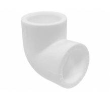 Угольник Ø 20х90° PP-R, цвет белый, TEBO