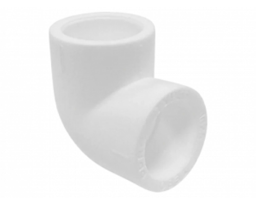 Угольник Ø 20х90° PP-R, цвет белый, TEBO