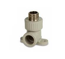C--TB-Gr Угольник комб. нар.р. 25x1/2" с креплением (серый цв.)