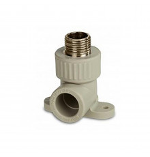 C--TB-Gr Угольник комб. нар.р. 25x1/2" с креплением (серый цв.)