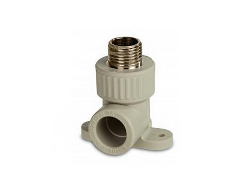 C--TB-Gr Угольник комб. нар.р. 25x1/2" с креплением (серый цв.)