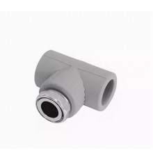 C--TB-Gr Тройник с накидной гайкой 1v 20x1/2" (серый цв.)
