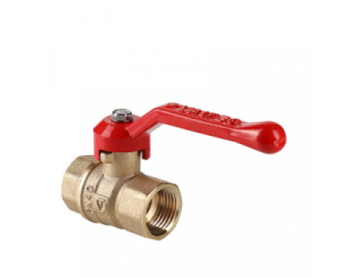 Кран шаровой 1/2" (Ду15) ВР/ВР, рычаг, VALTEC СТАНДАРТ, латунь , полнопрох., PN40, t max 150 °С, VT.120.GN.04