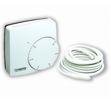 Термостат комнатный WFHT-DUAL WATTS, 5-30˚С, 220В, Н.О.-Н.З., 3 режима работы, датчик температуры пола, механическое управление