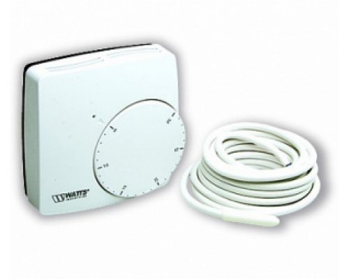 Термостат комнатный WFHT-DUAL WATTS, 5-30˚С, 220В, Н.О.-Н.З., 3 режима работы, датчик температуры пола, механическое управление