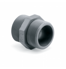 Ниппель ПВХ 3/4" НРхНР (1,0 МПа) Hidroten, Испания 1002402