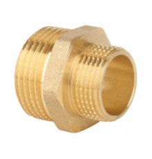 Ниппель перех. НР/НР 1/2"х3/8", латунь без покрытия