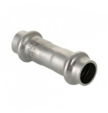 Муфта D 15 х 12 мм нерж.сталь под пресс, VALTEC, PN16, Tmax=120 °C, для соединения тонкостенных стальных труб