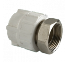 C--TB-Gr Муфта с накидной гайкой 1v 20x1/2" (мет.штуцер) (серый цв.)