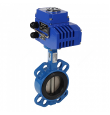 Затвор дисковый межфланц. DN80 чугунный (диск-нерж), Benarmo, PN16, Тmax=130°C, с электроприводом Q-050 230В