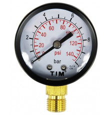 Манометр радиальный 10 бар TIM Y-50-10bar