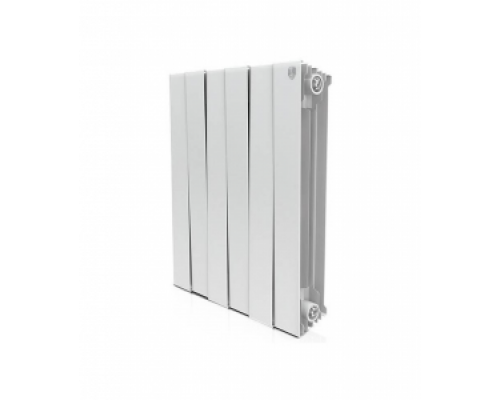 Радиатор биметаллический Royal Thermo PianoForte Bianco Traffico 500/6 секций, 1" (Ду25), Q=1134 Вт, 480х591х100 мм, вес 13,20 кг