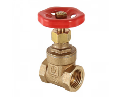 Задвижка муфтовая 3/4", Ду20, PN16, клиновая латунь, Тmax=110°C, VALTEC