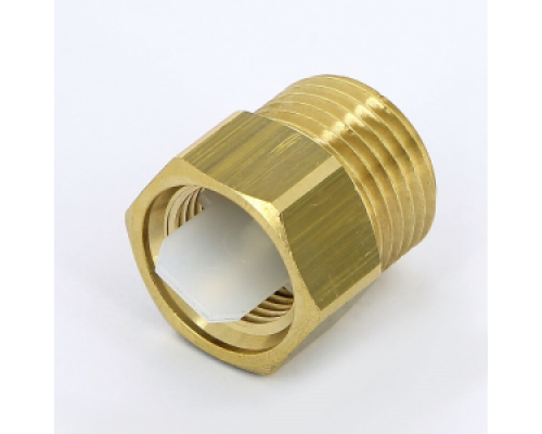 Отсекающий клапан (латунь) для монтажа воздухоотводчика; 3/8" ВР х 1/2" НР; Pmax 1,0 МПа; Тmax 110°С, Emmeti
